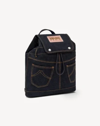 Mochila «Kenzo Five Pockets» en sarga tipo denim Mochila «Kenzo Five Pockets» en sarga tipo denim