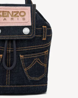 Mochila mini «Kenzo Five Pockets» en sarga tipo denim Mochila mini «Kenzo Five Pockets» en sarga tipo denim