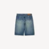 Pantalón corto recto de denim japonés Pantalón corto recto de denim japonés