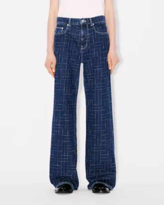 Pantalones anchos «Ayame» de Kenzo Weave en denim japonés