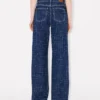 Pantalones anchos «Ayame» de Kenzo Weave en denim japonés Pantalones anchos «Ayame» de Kenzo Weave en denim japonés