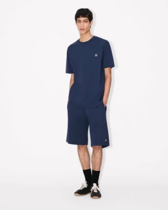 Pantalones cortos de algodón con bordado «Boke Flower»