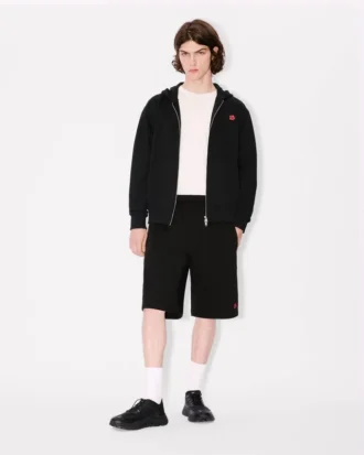Pantalones cortos de algodón con bordado «Boke Flower»
