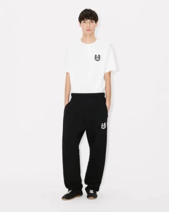 Pantalones de chándal rectos bordados «Lunar New Year» de algodón Pantalones de chándal rectos bordados «Lunar New Year» de algodón