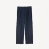 Pantalones de sastrería plisados de lana virgen Pantalones de sastrería plisados de lana virgen