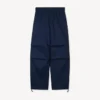 Pantalones elásticos de algodón con diseño en espiga Pantalones elásticos de algodón con diseño en espiga