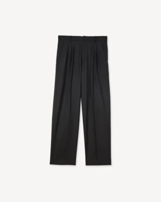 Pantalones entallados plisados «Kenzo Weave» en jacquard de lana