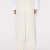 Pantalones plisados de lana virgen Pantalones plisados de lana virgen