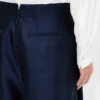 Pantalones plisados de lana virgen y seda Pantalones plisados de lana virgen y seda