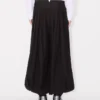 Pantalones plisados tipo globo de algodón y cáñamo Pantalones plisados tipo globo de algodón y cáñamo