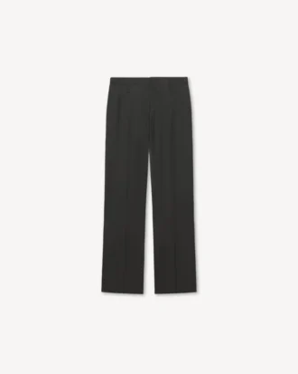 Pantalones rectos de lana virgen