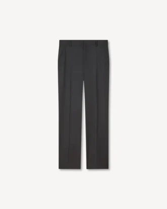 Pantalones rectos de sastrería en lana virgen
