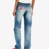Pantalones rectos «Kenzo Tulip» en denim japonés Pantalones rectos «Kenzo Tulip» en denim japonés