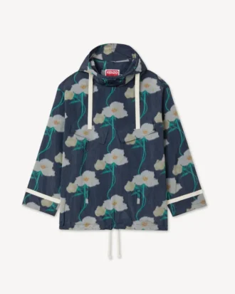 Parka militar «Kenzo Archive Rose» en tafetán técnico