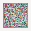 Pañuelo cuadrado pequeño «Kenzo Floral» de seda