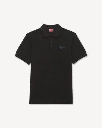 Polo entallado bordado «Kenzo Signature» en algodón