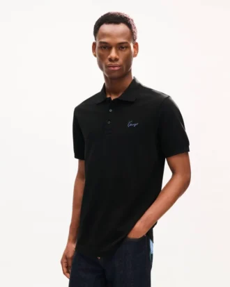 Polo entallado bordado «Kenzo Signature» en algodón