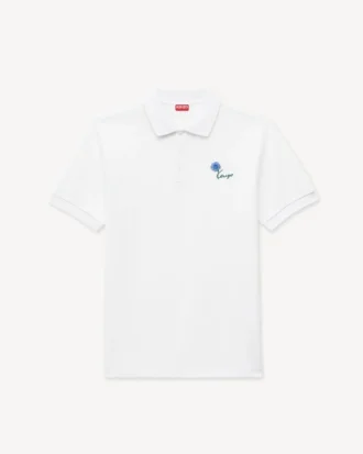 Polo entallado bordado «Kenzo Tulip» de algodón