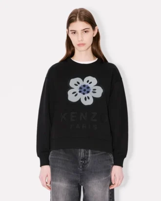 Sudadera bordada «Boke Flower» de algodón