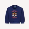 Sudadera bordada en felpa francesa