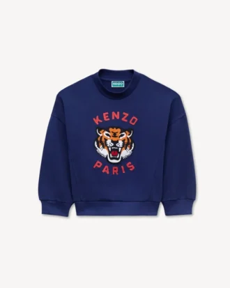 Sudadera bordada en felpa francesa