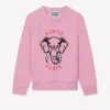 Sudadera bordada en felpa francesa