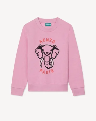 Sudadera bordada en felpa francesa
