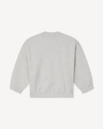 Sudadera bordada en felpa francesa