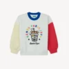 Sudadera bordada «Happy Sweet» en felpa francesa