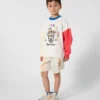 Sudadera bordada «Happy Sweet» en felpa francesa