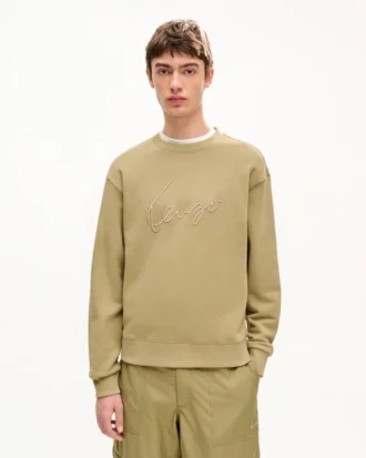 Sudadera bordada «Kenzo Signature» de algodón