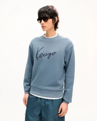 Sudadera bordada «Kenzo Signature» de algodón