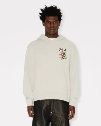 Sudadera con capucha bordada «Kenzo Wild Tiger» en algodón