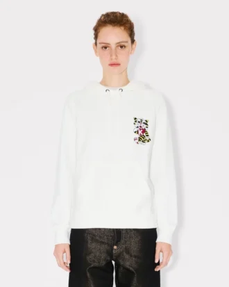 Sudadera con capucha bordada «Kenzo Wild Tiger» en algodón Sudadera con capucha bordada «Kenzo Wild Tiger» en algodón