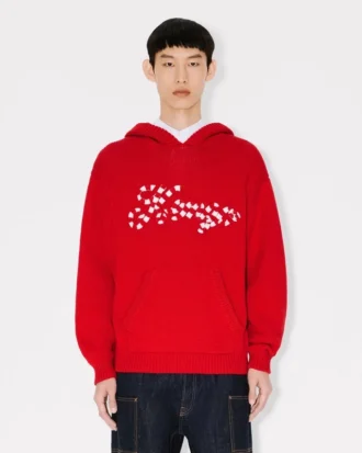 Sudadera con capucha bordada «Kenzo Winter Holidays» de algodón y lana