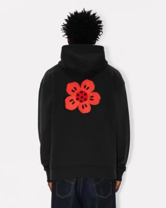 Sudadera con capucha oversize bordada con «Boke Flower» en algodón