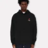 Sudadera con capucha oversize bordada con «Boke Flower» en algodón Sudadera con capucha oversize bordada con «Boke Flower» en algodón