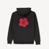 Sudadera con capucha oversize bordada con «Boke Flower» en algodón Sudadera con capucha oversize bordada con «Boke Flower» en algodón