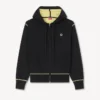 Sudadera con capucha y cremallera «Boke Flower 2.0» en mezcla de lana y algodón