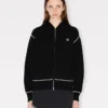 Sudadera con capucha y cremallera «Boke Flower 2.0» en mezcla de lana y algodón