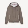 Sudadera con capucha y cremallera bordada «Boke Flower 2.0» en algodón y lana Sudadera con capucha y cremallera bordada «Boke Flower 2.0» en algodón y lana