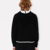Sudadera con capucha y cremallera bordada «Boke Flower 2.0» en algodón y lana Sudadera con capucha y cremallera bordada «Boke Flower 2.0» en algodón y lana