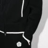 Sudadera con capucha y cremallera bordada «Boke Flower 2.0» en algodón y lana Sudadera con capucha y cremallera bordada «Boke Flower 2.0» en algodón y lana