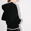 Sudadera con capucha y cremallera bordada «Boke Flower 2.0» en algodón y lana Sudadera con capucha y cremallera bordada «Boke Flower 2.0» en algodón y lana