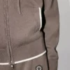 Sudadera con capucha y cremallera bordada «Boke Flower 2.0» en algodón y lana Sudadera con capucha y cremallera bordada «Boke Flower 2.0» en algodón y lana