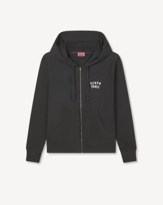 Sudadera con capucha y cremallera bordada «Kenzo Boke Heart» en algodón