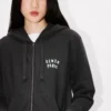 Sudadera con capucha y cremallera bordada «Kenzo Boke Heart» en algodón Sudadera con capucha y cremallera bordada «Kenzo Boke Heart» en algodón