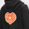Sudadera con capucha y cremallera bordada «Kenzo Boke Heart» en algodón Sudadera con capucha y cremallera bordada «Kenzo Boke Heart» en algodón