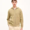 Sudadera con capucha y cremallera bordada «Kenzo Signature» en algodón Sudadera con capucha y cremallera bordada «Kenzo Signature» en algodón