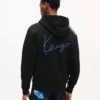 Sudadera con capucha y cremallera bordada «Kenzo Signature» en algodón Sudadera con capucha y cremallera bordada «Kenzo Signature» en algodón